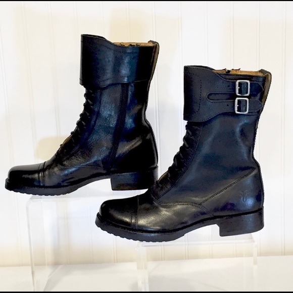 frye julie shield combat boot
